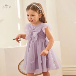 dave and bella brand butterfly purple dress